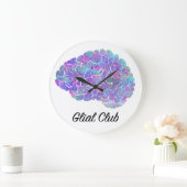 Glial Club Große Wanduhr (Zuhause)