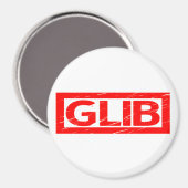 Glib Briefmarke Magnet (Vorderseite/Rückseite)