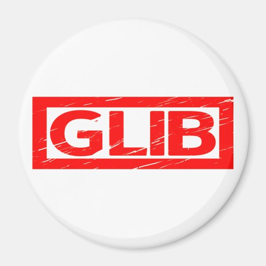 Glib Briefmarke Magnet (Vorne)