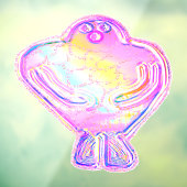 Glick den Golem Fensteraufkleber (Blatt 3)