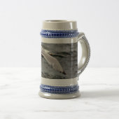 Glide Gray/Blue 22 oz Stein Bierglas (VorderseiteRechts)