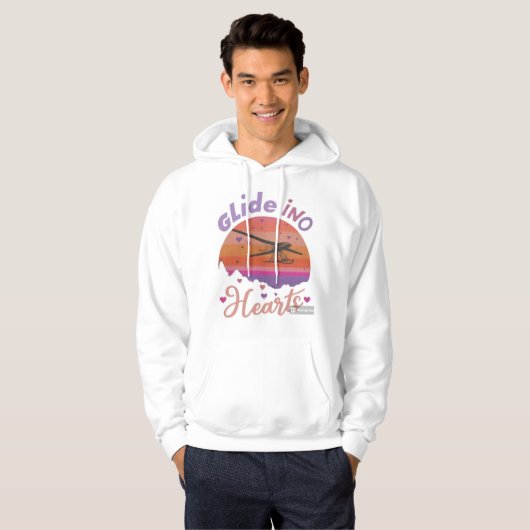 "Glide ins Herz Hoodie (Vorne ganz)
