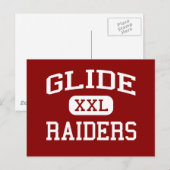 Glide - Raiders - Mittelschule - Glide Oregon Postkarte (Vorne/Hinten)
