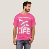 Glide Trough Your Life Hang Gliding T-Shirt (Vorne ganz)