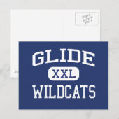 Glide - Wildcats - High School - Glide Oregon Postkarte (Vorne/Hinten)
