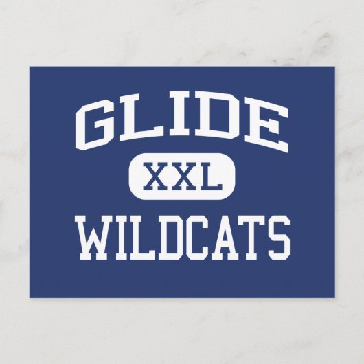 Glide - Wildcats - High School - Glide Oregon Postkarte (Vorderseite)