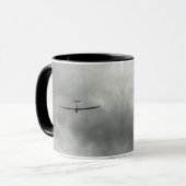 Glider fliegen in grauer Luft Tasse (Vorderseite Links)