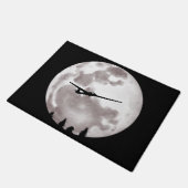 Glider Flugzeug Pilot Vollmond Fußmatte (Schrägansicht)