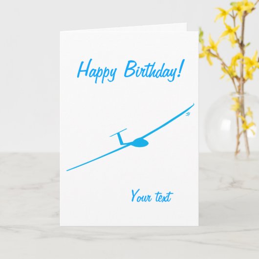 Glider Karte (Gelbe Blume)