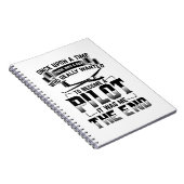 Glider Pilot | Gliding-Glide-Aufwärmspenden Notizblock (Rechte Seite)