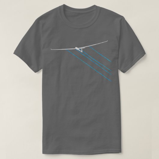 Glider Pilot-Segelflugverfahren T-Shirt (Design vorne)