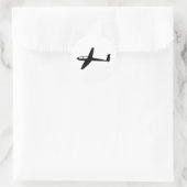 Glider Runder Aufkleber (Tasche)