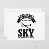 Glider Sprichworte | Gliding Soaring Pilot Geschen Postkarte (Vorne/Hinten)