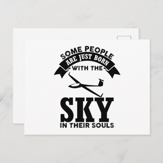 Glider Sprichworte | Gliding Soaring Pilot Geschen Postkarte (Vorne/Hinten)