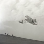 Glider Test Flight Aviation Wright Brothers Aufkleber (Vorderseite)