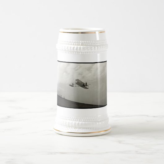 Glider Test Flight Aviation Wright Brothers Bierglas (Mittel)