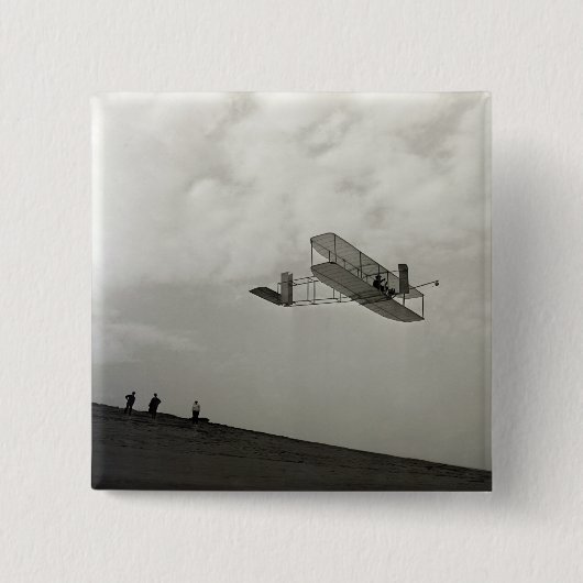Glider Test Flight Aviation Wright Brothers Button (Vorderseite)