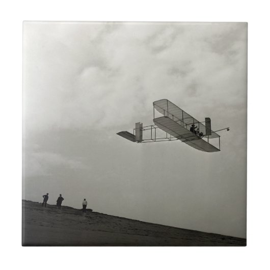 Glider Test Flight Aviation Wright Brothers Fliese (Vorderseite)