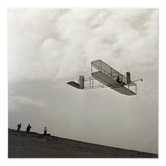 Glider Test Flight Aviation Wright Brothers Fotodruck (Vorne)