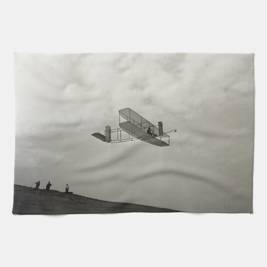 Glider Test Flight Aviation Wright Brothers Geschirrtuch (Horizontal)