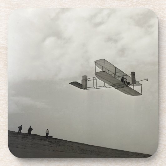 Glider Test Flight Aviation Wright Brothers Getränkeuntersetzer (Vorderseite)