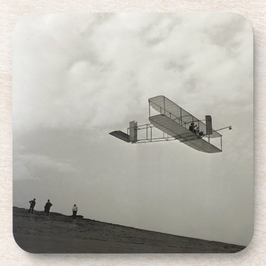 Glider Test Flight Aviation Wright Brothers Getränkeuntersetzer (Vorderseite)