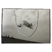 Glider Test Flight Aviation Wright Brothers Große Geschenktüte (Rückseite)