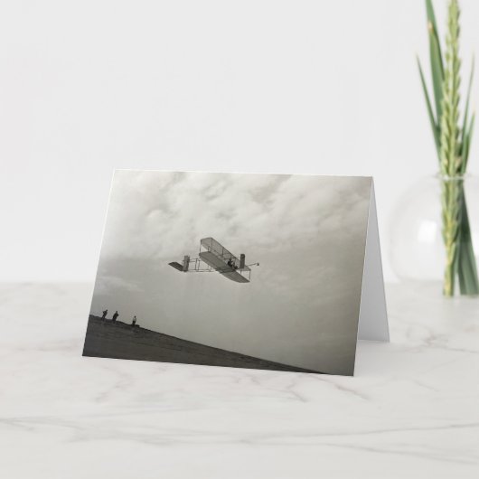 Glider Test Flight Aviation Wright Brothers Karte (Vorderseite)