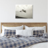Glider Test Flight Aviation Wright Brothers Leinwanddruck (Insitu (Schlafzimmer))