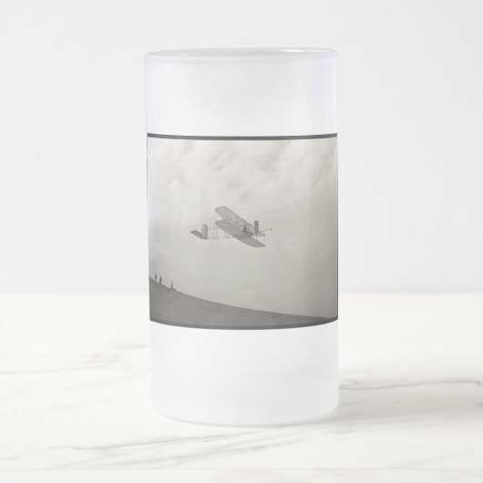 Glider Test Flight Aviation Wright Brothers Mattglas Bierglas (Mittel)