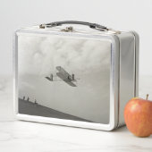 Glider Test Flight Aviation Wright Brothers Metall Brotdose (Beispiel)