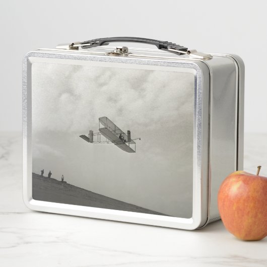 Glider Test Flight Aviation Wright Brothers Metall Brotdose (Beispiel)