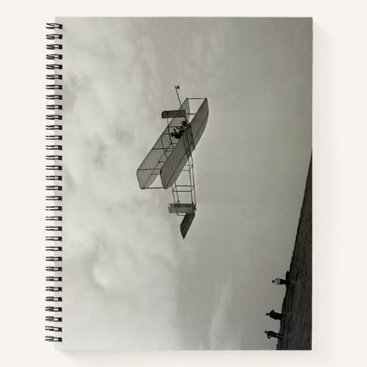 Glider Test Flight Aviation Wright Brothers Notizblock (Vorderseite)