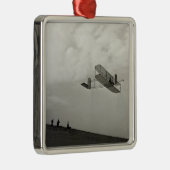 Glider Test Flight Aviation Wright Brothers Ornament Aus Metall (Rechts)
