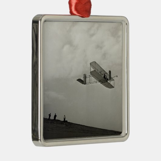 Glider Test Flight Aviation Wright Brothers Ornament Aus Metall (Rechts)
