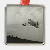 Glider Test Flight Aviation Wright Brothers Ornament Aus Metall (Vorne)