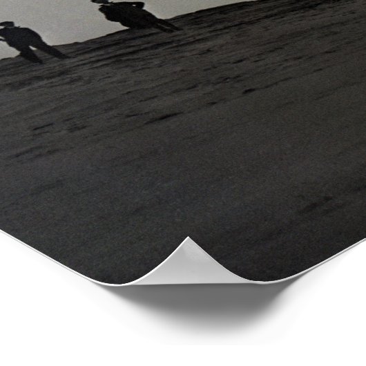 Glider Test Flight Aviation Wright Brothers Poster (Ecke)