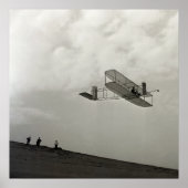 Glider Test Flight Aviation Wright Brothers Poster (Vorne)