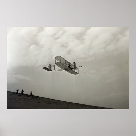Glider Test Flight Aviation Wright Brothers Poster (Vorne)