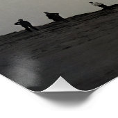 Glider Test Flight Aviation Wright Brothers Poster (Ecke)