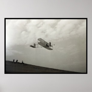 Glider Test Flight Aviation Wright Brothers Poster