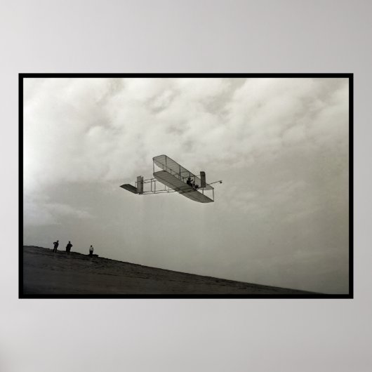 Glider Test Flight Aviation Wright Brothers Poster (Vorne)