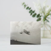 Glider Test Flight Aviation Wright Brothers Postkarte (Stehend Vorderseite)