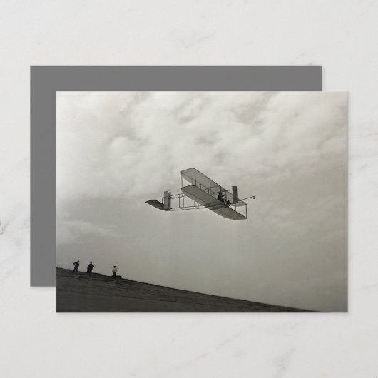 Glider Test Flight Aviation Wright Brothers Postkarte (Vorne/Hinten)