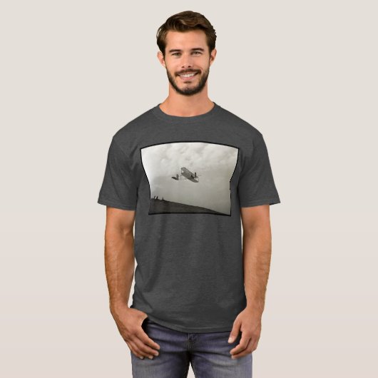 Glider Test Flight Aviation Wright Brothers T-Shirt (Vorne ganz)