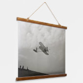Glider Test Flight Aviation Wright Brothers Wandteppich Mit Holzrahmen (Gewinkelt)