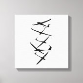 Gliders | Gliderpiloten Thermalquellen in die Höhe Leinwanddruck (Vorderseite)