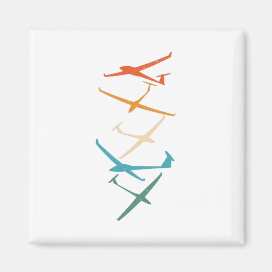 Gliders | Gliderpiloten Thermalquellen in die Höhe Magnet (Vorne)