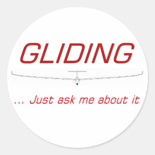 Gliding ... frag mir einfach darüber runder aufkleber