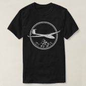 Gliding Glider Pilot in die Höhe der Thermik Pilot T-Shirt (Design vorne)